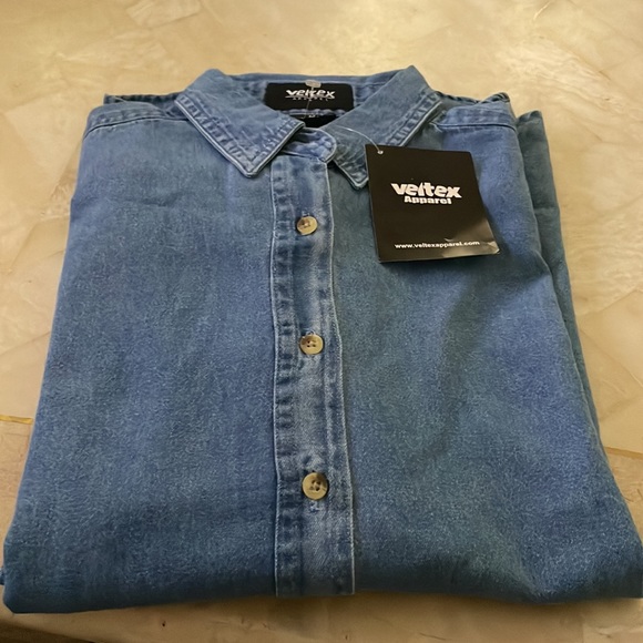 VELTEX APPAREL MEDIUM JEAN TOP LONGSLEEVE - Picture 8 of 8